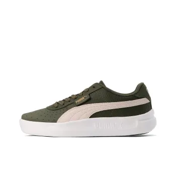 PUMA California Lwt Anti Slip Wear Resistant Low Top Skateboard Shoes Women's Green White