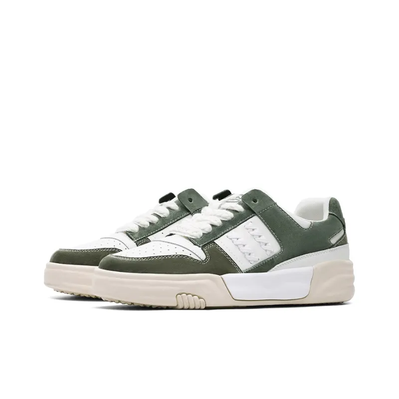 Dickies Patchwork Collection Sports Casual Shoes Women's White Green-4