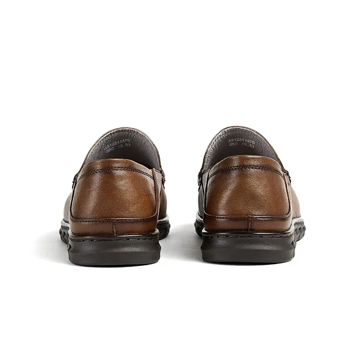 CAMEL Casual Leather Shoes Men's Khaki-3