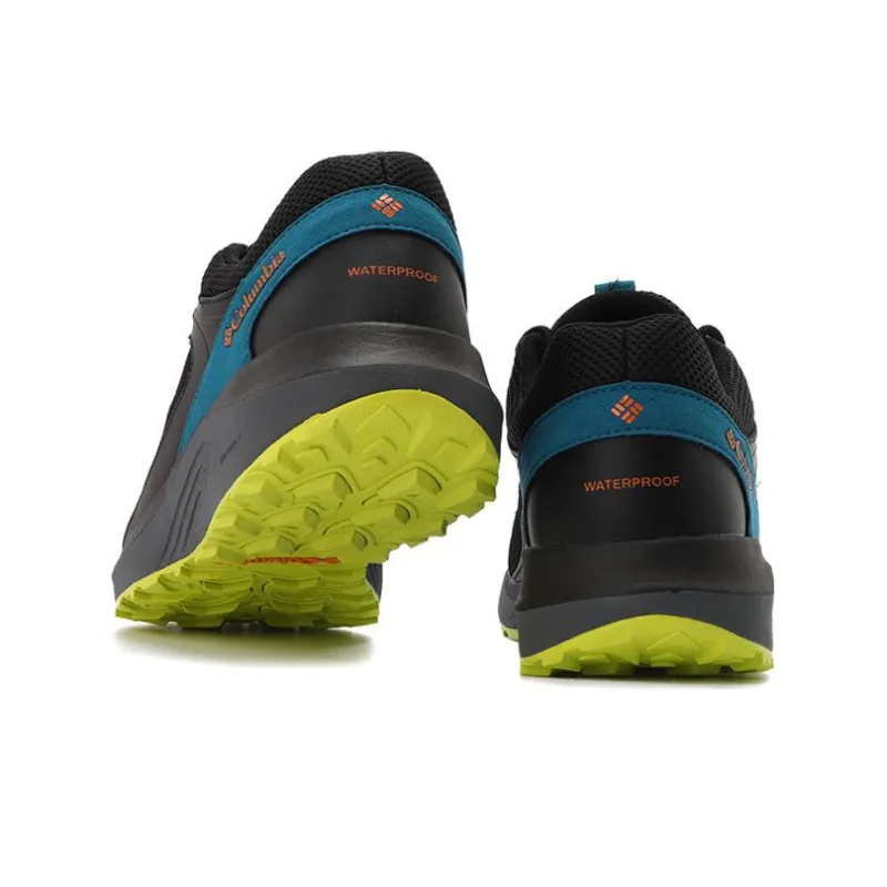Columbia Trailstorm Waterproof Anti-Slip Wear-Resistant Low-Top Outdoor Shoes Men's Black Yellow-2