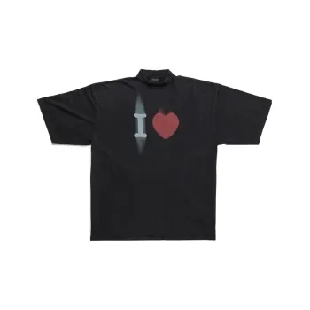 Balenciaga SS23 T Shirt Loose Fit Style Unisex Black