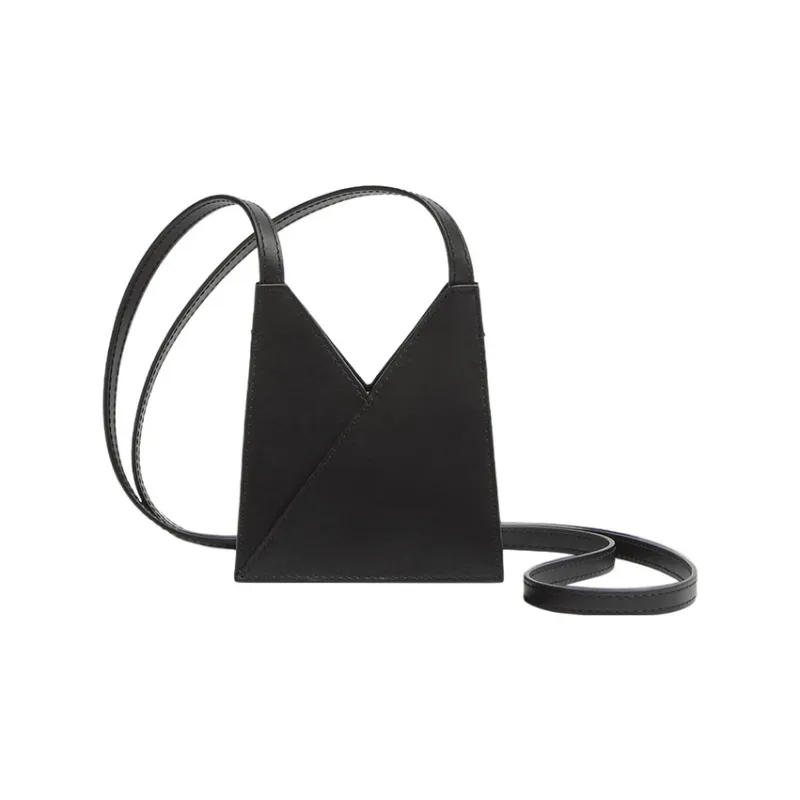 MM6 Maison Margiela Calfskin Shoulder Bag Crossbody Bag Mini Women's Black-1