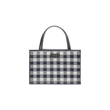 Kate Spade Sam Nylon Tote Bag Shopping Bag Handbags Medium Size Women's Blue