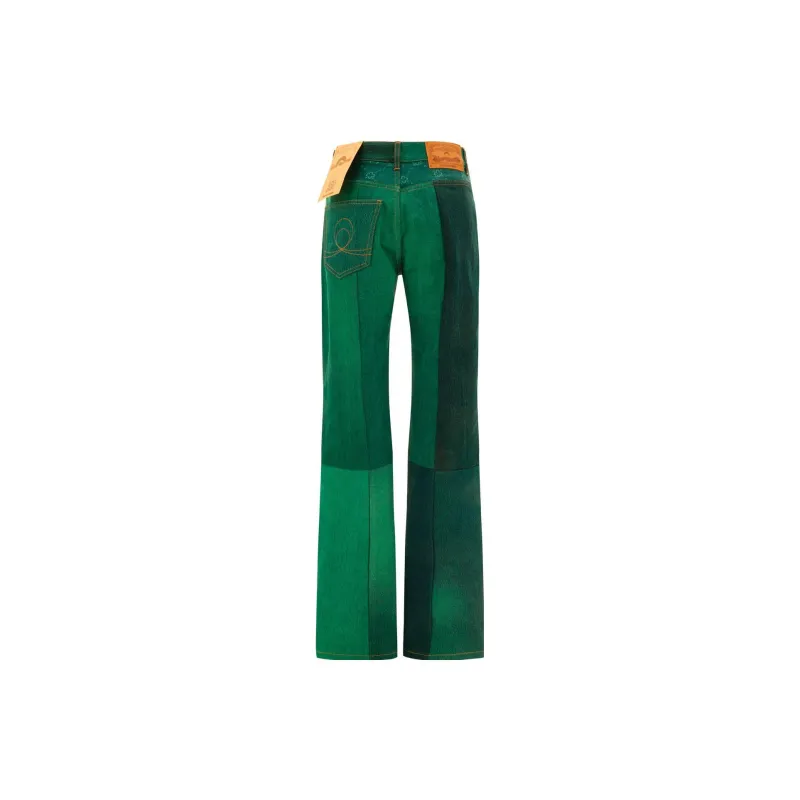 Marine Serre Moonogram Straight leg Jeans-1