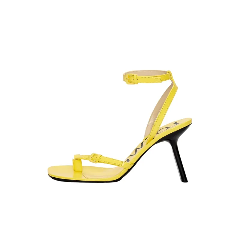 LOEWE One Strap Sandals Women's Yellow-0