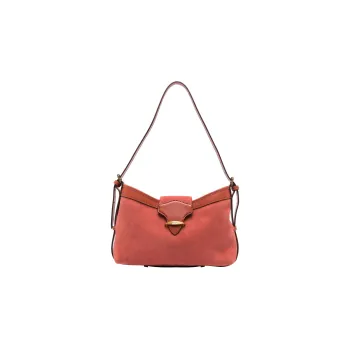ISABEL MARANT Cow Leather Patchwork Suede Handbag Shoulder Bag Women's Red