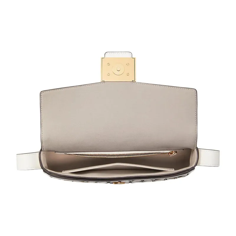 Kate Spade Katy Cow Leather Messenger Bag Handbag Shoulder Bag Women's White & Blue-4