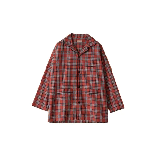 Beams Shirts Men Orange