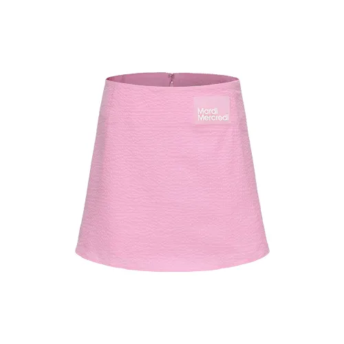 MARDI MERCREDI Casual Short Skirts Women's Sunset Pink