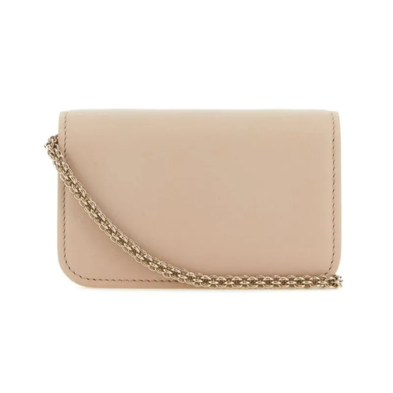 Valentino Locò Cow Leather Messenger Bag Shoulder Bag Crossbody Bag Mini Women's Pink-2