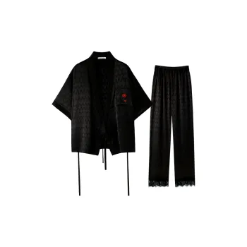 MEITENG Pajama Set Summer Women's Black