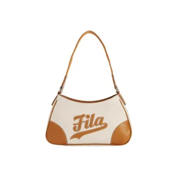 FILA FUSION PU Textile Crossbody Bag Shoulder Bag Women's Quinoa Khaki