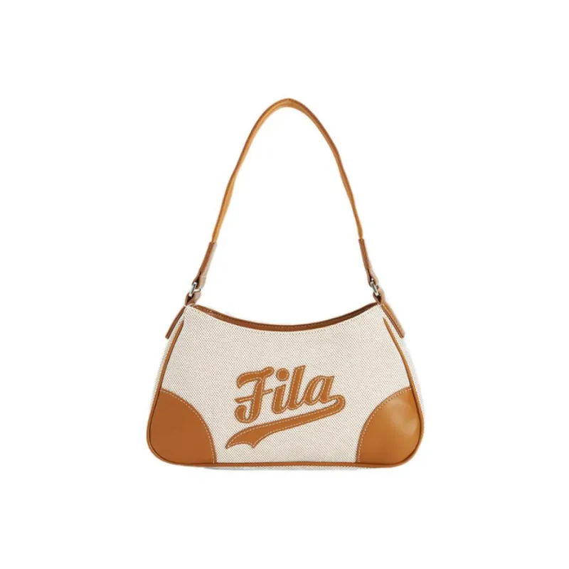 FILA FUSION PU Textile Crossbody Bag Shoulder Bag Women's Quinoa Khaki-0