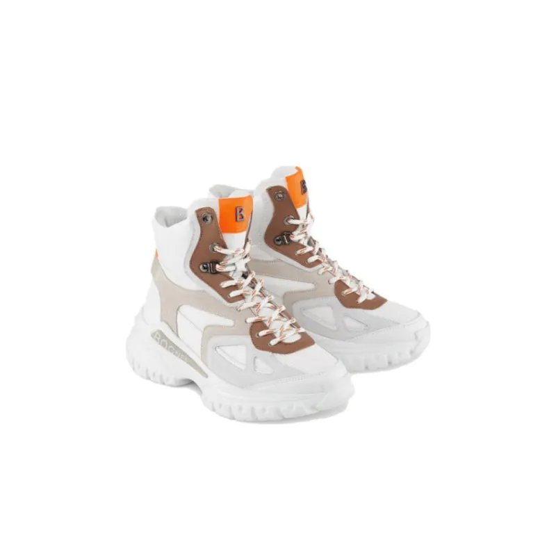 BOGNER High Top Sports Casual Shoes Women's White Brown-2