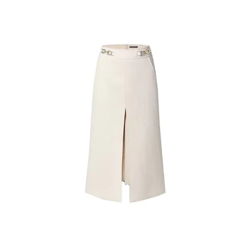 LOUIS VUITTON Casual Long Skirts Women's White