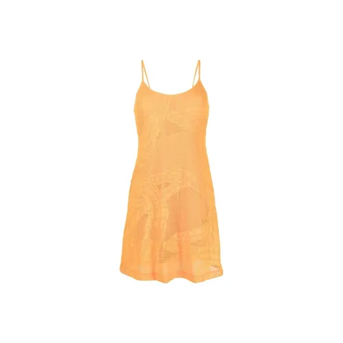 DIESEL Slip Dresses Women's Yellow