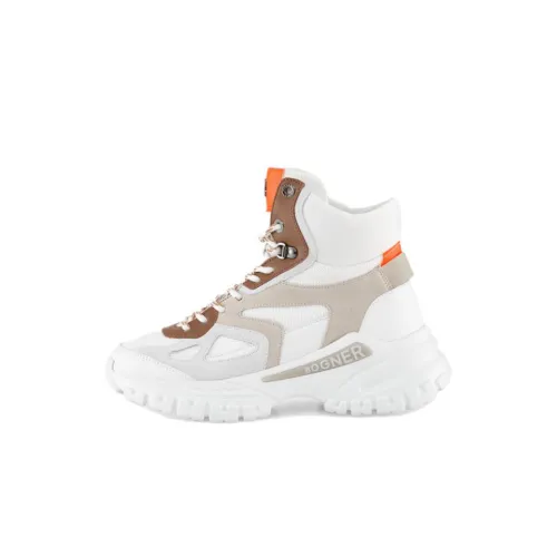 BOGNER High Top Sports Casual Shoes Women's White Brown