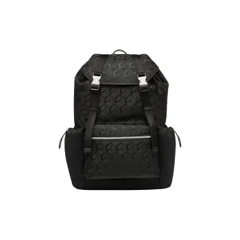 MCM Nylon Backpack Large Size Unisex Black