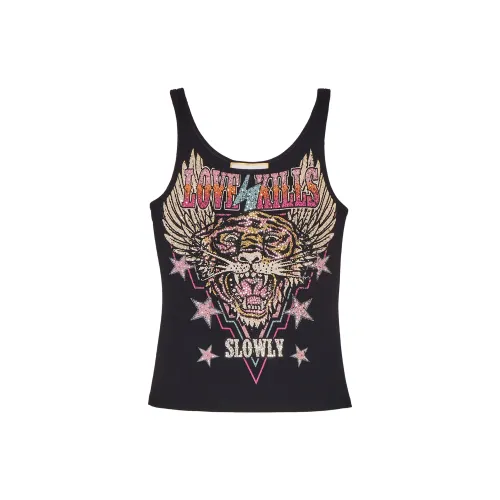 Ed Hardy Tank Tops Women's Black E1PBW344