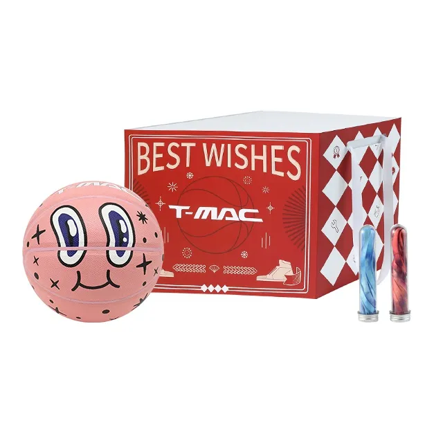 T-Mac Maddie Kid's Fun Collection PU Basketball Coral Pink Size 7 Training Unisex-5