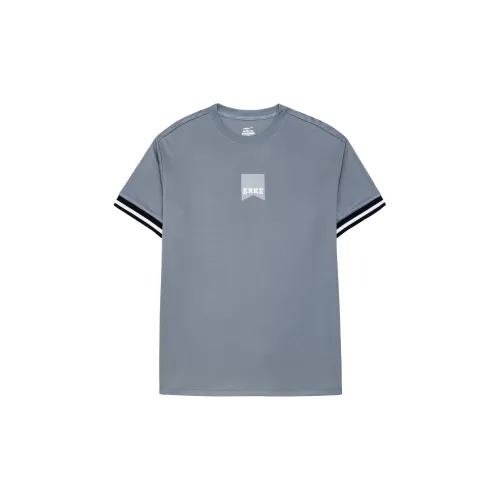 Erke Jianghu Series T-Shirts Men Crab Shell Gray