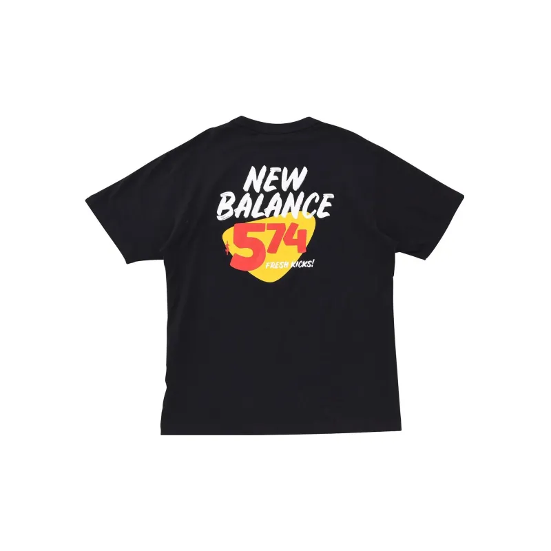 New Balance Drop Shoulder Sleeve T Shirt Men's Black-1