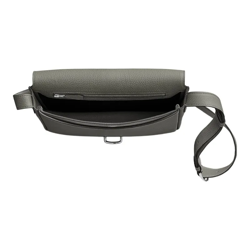 HERMES Steve Light Junior Togo Calfskin Messenger Bag Shoulder Bag Crossbody Bag Regular Men's 0LGrismeyer Cumulus Gray-3