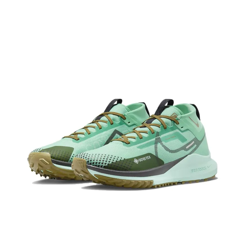 Nike React Pegasus Trail 4 Gore Tex Spring Green Olive Flak Mint Foam Black-2