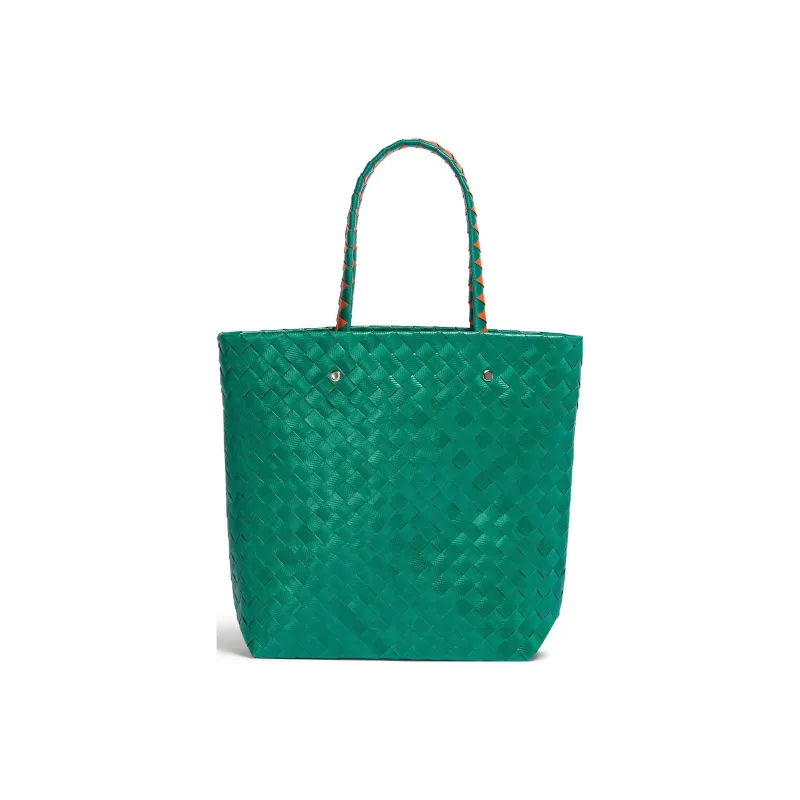 MARNI Polyester Basket Bag Handbag Small Size Women's Green/Yellow/Orange-3