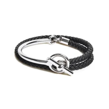 HERMES Bracelets Unisex Black