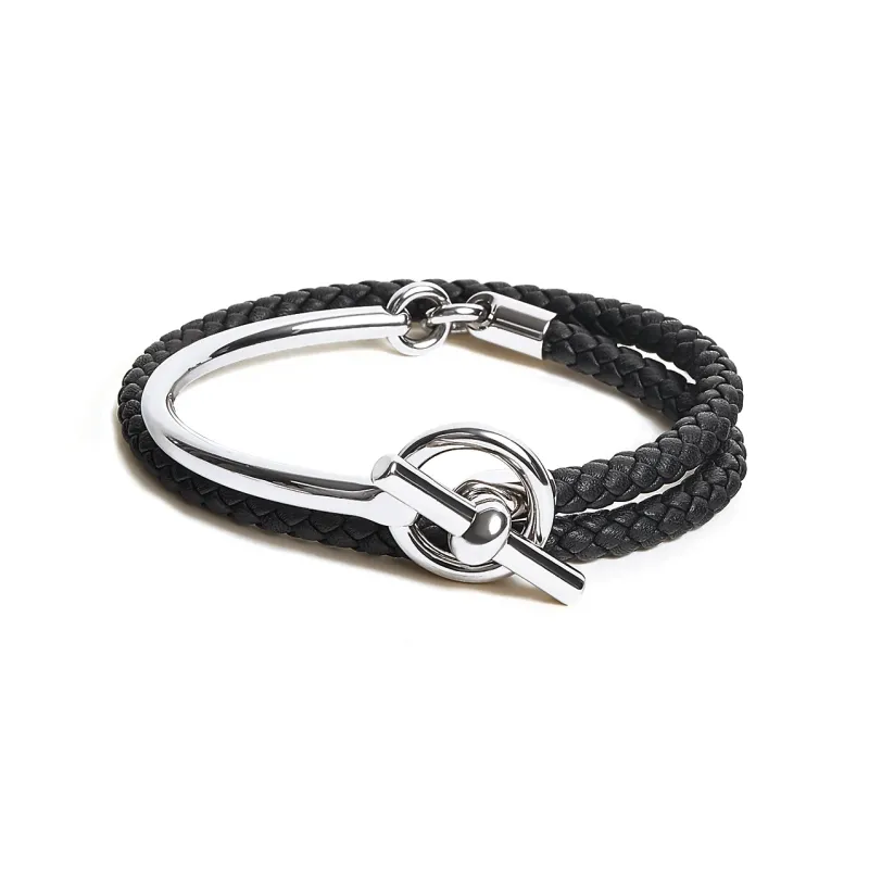 HERMES Bracelets Unisex Black-0
