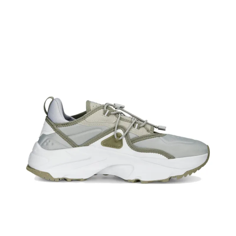 PUMA Orchid Anti Slip Wear Resistant Low Top Sports Casual Shoes Women's Gray White Green-1