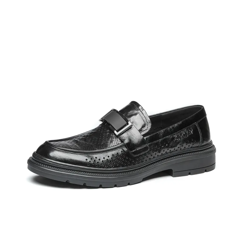ST&SAT Dress Shoes Men Low Top Black-1