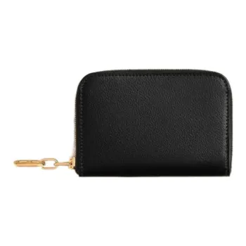 HERMES Evergrain Calfskin Card Holder Wallet Men's 89 Noir Black