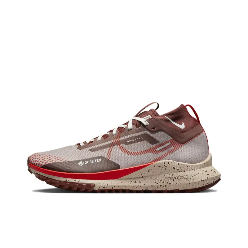 Nike React Pegasus Trail 4 Gore Tex Diffused Taupe Dark Pony Sail Picante Red-0