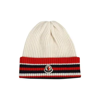 Moncler Striped Logo Hat