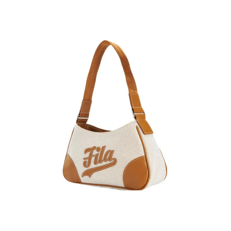 FILA FUSION PU Textile Crossbody Bag Shoulder Bag Women's Quinoa Khaki-1