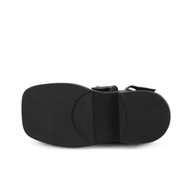 CALVINLUO Platform Shoes Unisex Coffee White-4
