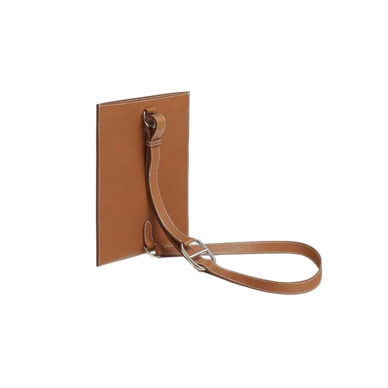 HERMES Pochenplus Barenia Faubourg Calfskin Wallet Women's 34 Fauve Light Tawny-2
