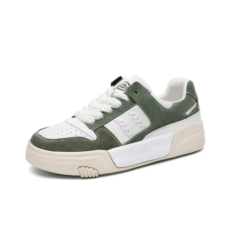 Dickies Patchwork Collection Sports Casual Shoes Women's White Green-1