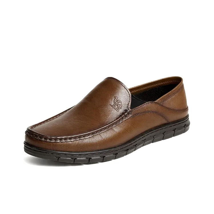CAMEL Casual Leather Shoes Men's Khaki-1