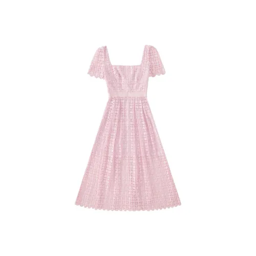 Self-portrait Short-Sleeved Dresses Women's Pink