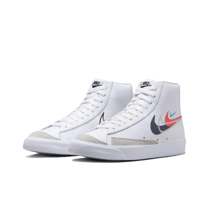 Nike Blazer Mid 77 Multi Swoosh White Multi Color-2