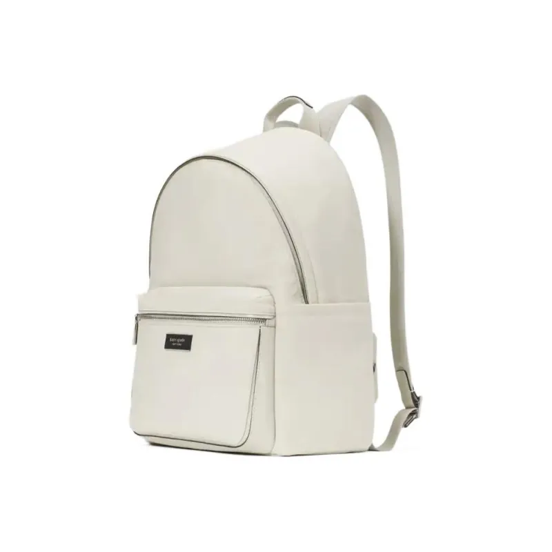 Kate Spade Sam Recycled Nylon Backpack Large Size Women's Ivory Gray-1
