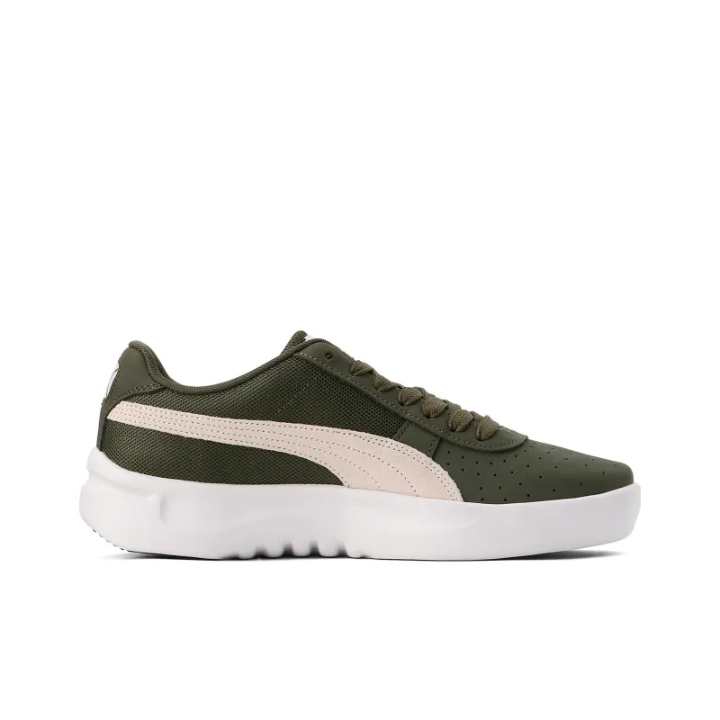 PUMA California Lwt Anti Slip Wear Resistant Low Top Skateboard Shoes Women's Green White-1