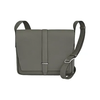 HERMES Steve Light Junior Togo Calfskin Messenger Bag Shoulder Bag Crossbody Bag Regular Men's 0LGrismeyer Cumulus Gray