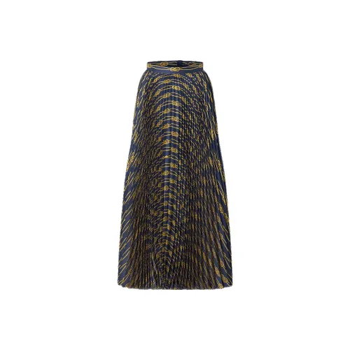 LOUIS VUITTON Casual Long Skirts Women's Ink Blue