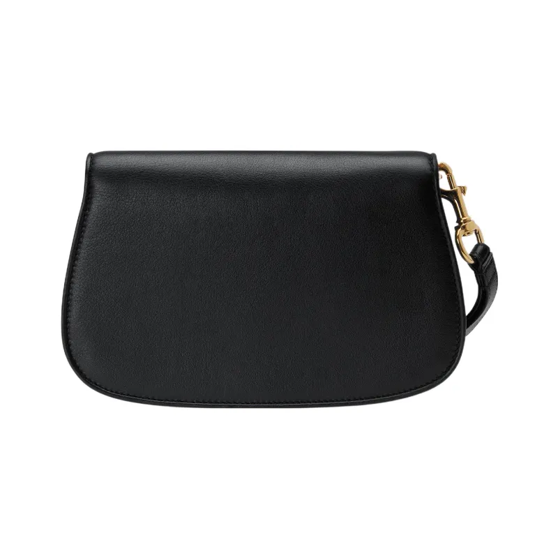 GUCCI Blondie Leather Handbags Wrist Bags Clutches Mini Women's Black-2