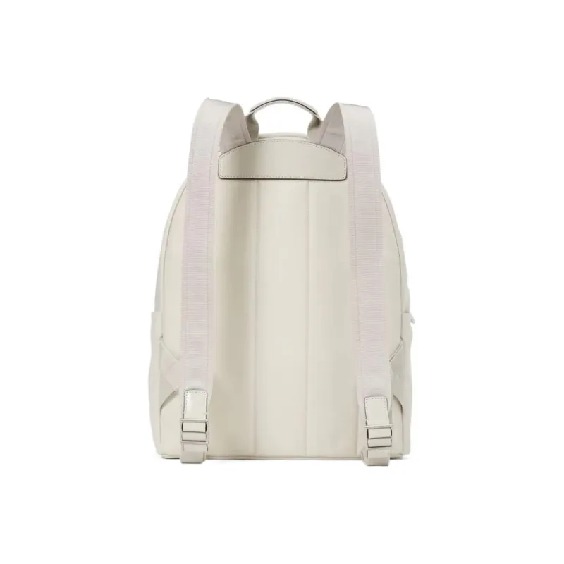 Kate Spade Sam Recycled Nylon Backpack Large Size Women's Ivory Gray-2