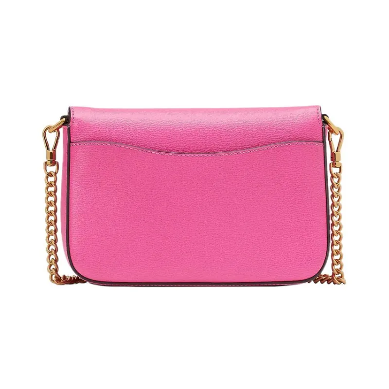 Kate Spade Katy Textured Leather Messenger Bag, Shoulder Bag, Crossbody Bag Small Size Women's Rouge Pink-2